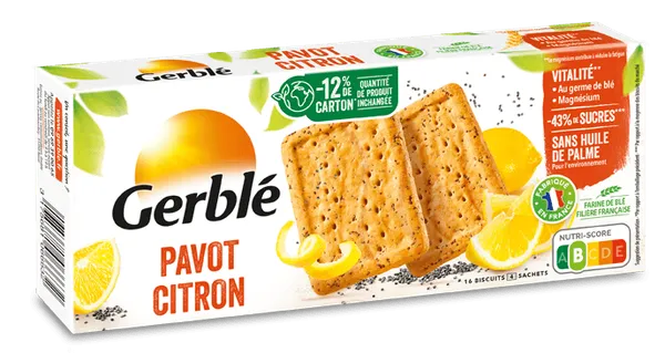Gerble – Biscuit Pivot Citron – 200 g