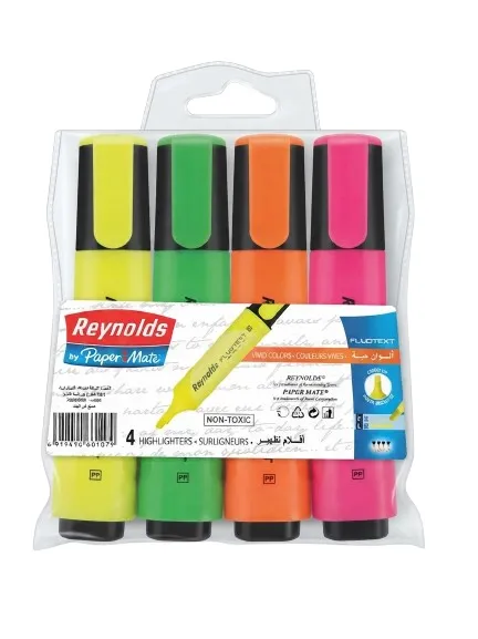 Surligneurs fluo Reynolds AS x4