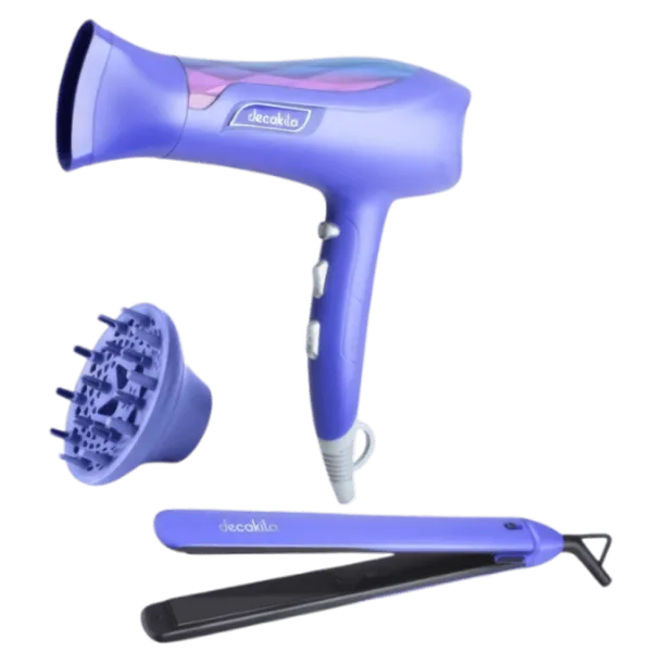 Set de Coiffure Decakila 2 en 1 : Sèche-Cheveux et Lisseur