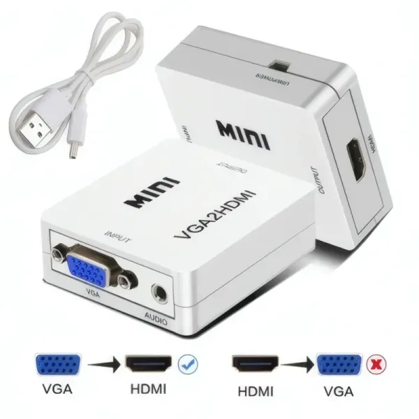Convertisseur Mini VGA vers HDMI RS-VGAHD2