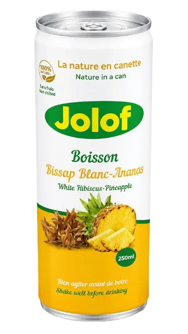 Jus de bissap ananas DJ-E canette 250 ml