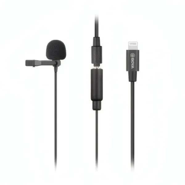 Micro Cravate BOYA BY-M2 avec Adaptateur Lightning