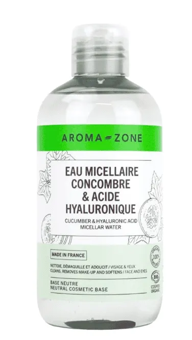 Aroma-Zone - Eau micellaire au concombre BIO & Acide hyaluronique - 250ml