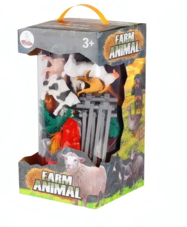 Boîte Géante Animaux de la Ferme – Kit Jeu Éducatif pour Enfants
