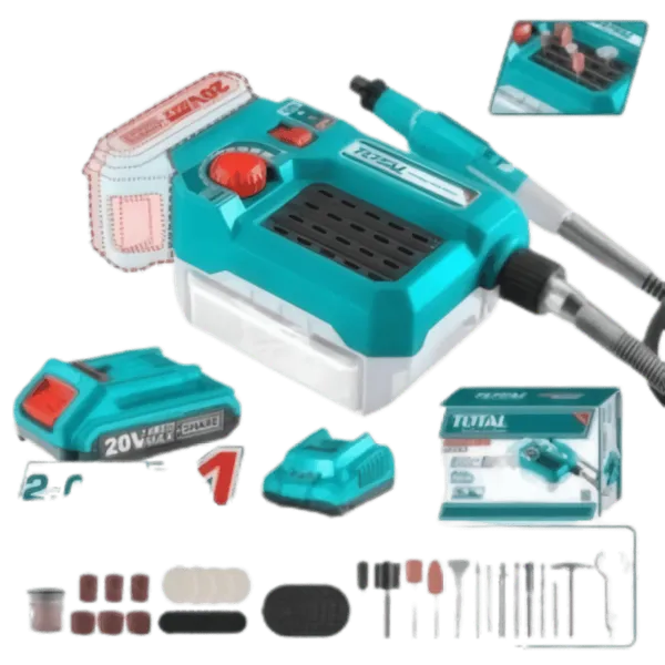 Mini-meuleuse sans fil 20V - Kit 40 Accessoires