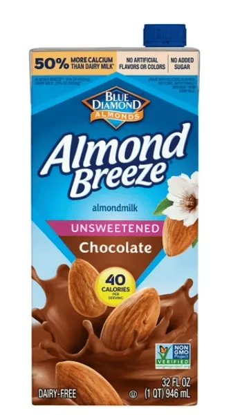 Almond Breeze – Lait d’Amande Chocolaté Non Sucré – 946 ml