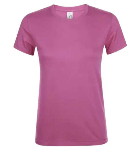 REGENT - Tee-shirt 100% coton femme - Couleur rose orchidée