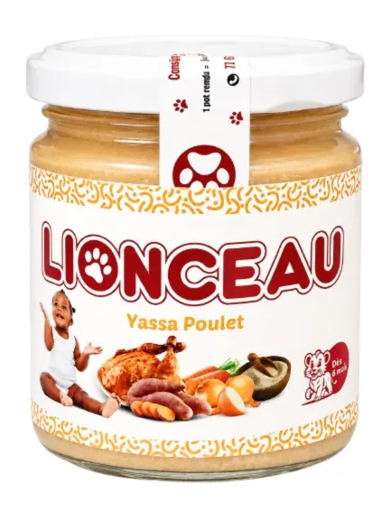 Purée yassa poulet Lionceau 185 g