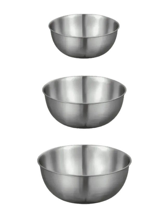 Ensemble de 3 bols bol à salade en acier inoxydable