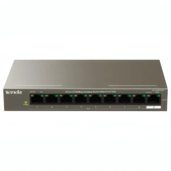 Switch Tenda TEF1109P-8-63W 8 Ports PoE - Non Manageable