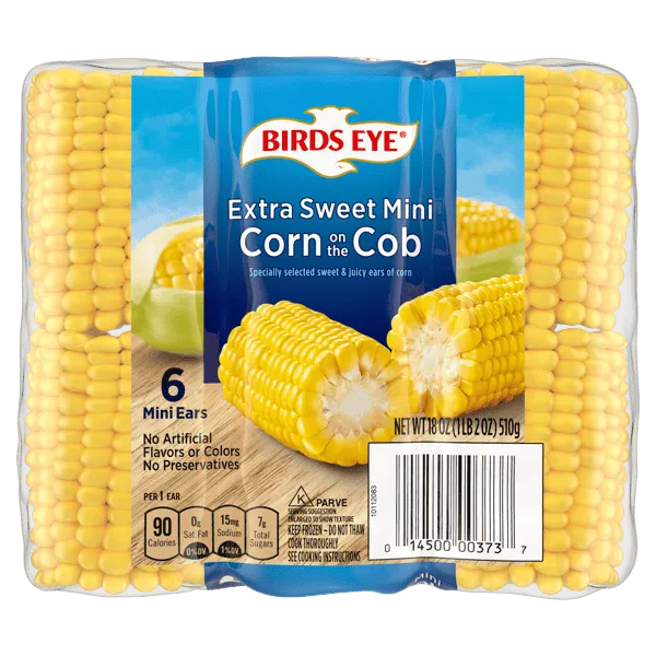 Birds Eye – Mini Épis de Maïs Extra Sucré – 6 x 510 g