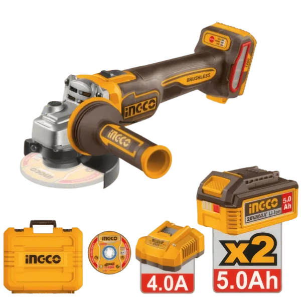 Meuleuse d’Angle Sans Fil Ingco 20V 1200W 115mm