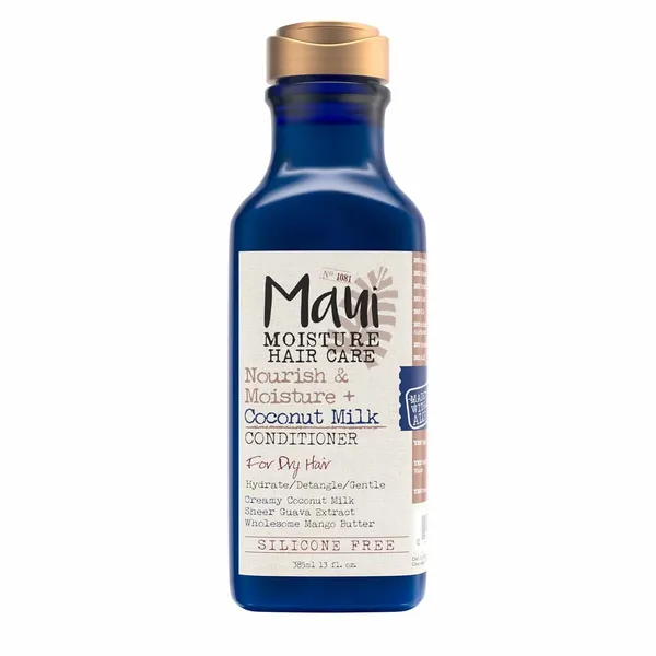 Maui Moisture Nourish & Moisture - Après-shampoing  Lait de Coco - Usage quotidien- Végan sans silicone ni parabène - 384 ml