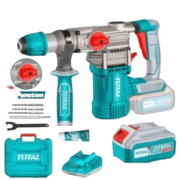 Perforateur burineur brushless 20v 4.5j sans fil 20V TOTAL TRHLI202882