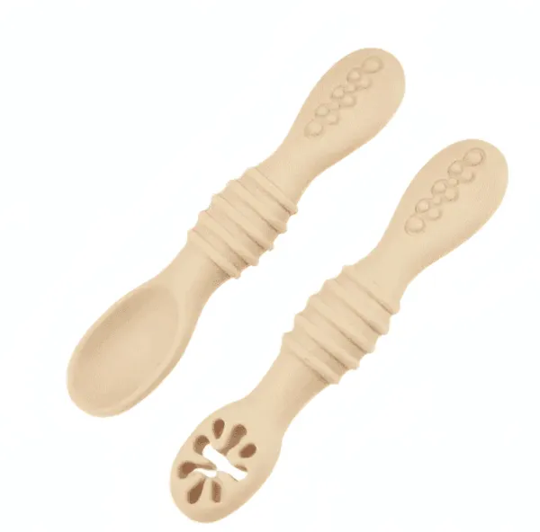 Cuillères Bébé Silicone 1er Âge – Lot de 2