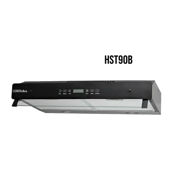 Hotte de Cuisine Tecnolux Encastrable 90X60 Casquette Noir HST90B