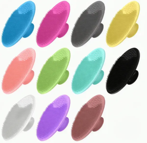 Ensemble de 3 Brosses de Douche en Silicone pour Cheveux
