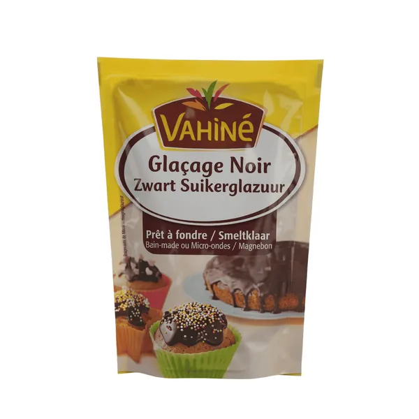 Vahiné – Glaçage noir prêt à fondre - 120 g