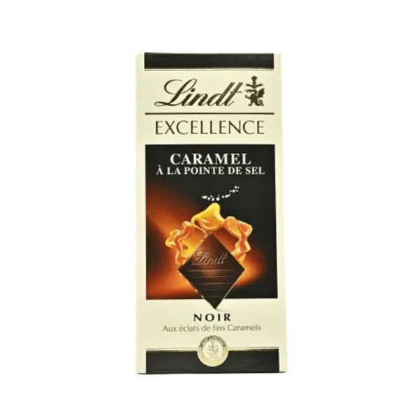Lindt excellence Noir caramel a la pointe de sel 100g