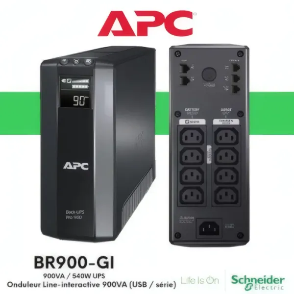 Onduleur APC Back-UPS BR900GI - 900VA avec USB
