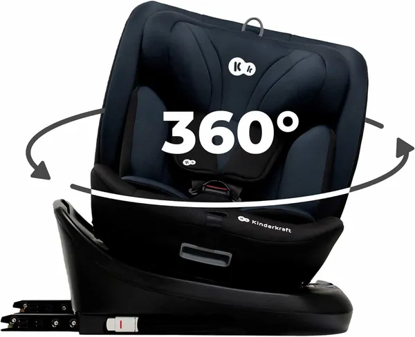 KINDERKRAFT – Siège Auto I-GROW Bébé I-SIZE 0-36 kg Isofix 360°