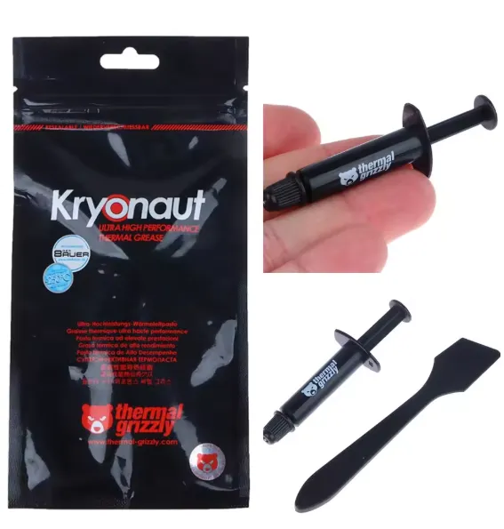 GRIZZLY KRYONAUT KE – Pâte Thermique Processeur & GPU, 14.2W, 1g