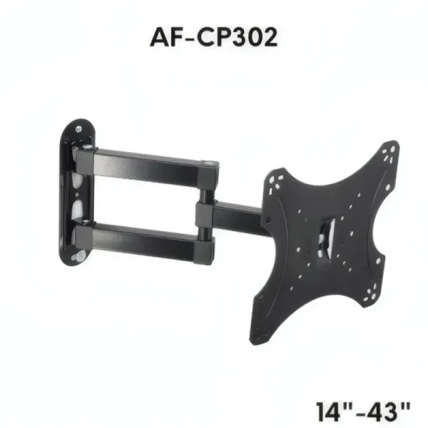 Support TV Mural Pivotant AIRFLUX AF-CP306 pour Écrans 14-43 pouces