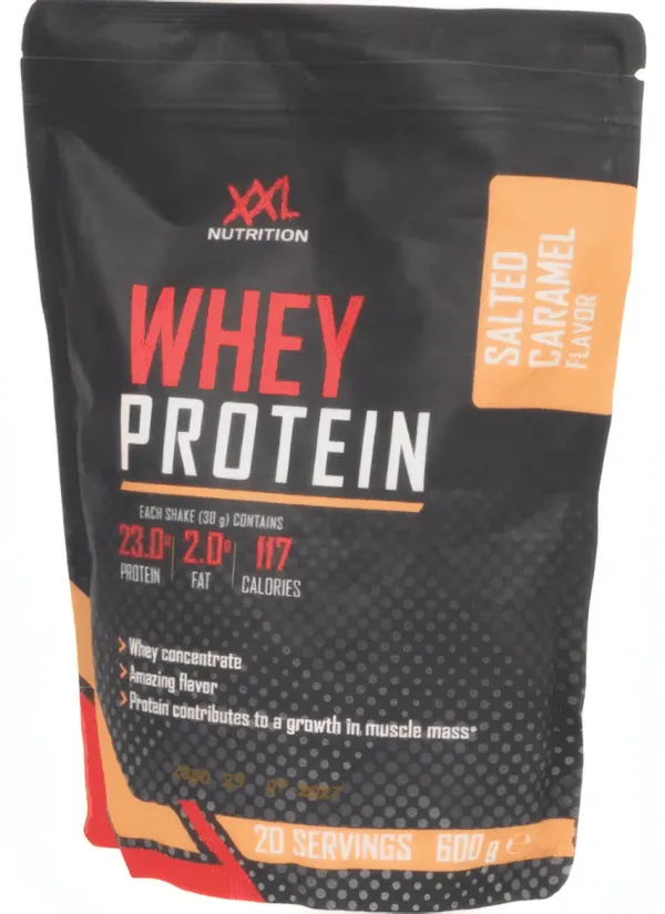 XXL Nutrition – Whey Protéine de Lactosérum Caramel Beurre Salé 600 g