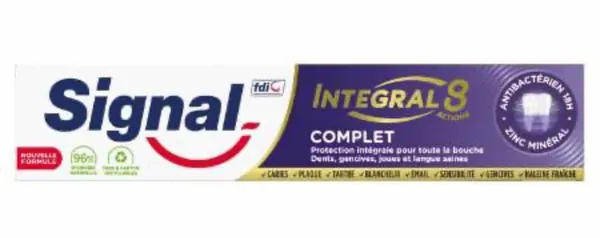 SIGNAL - Dentifrice Integral 8 Actions White – 75ML
