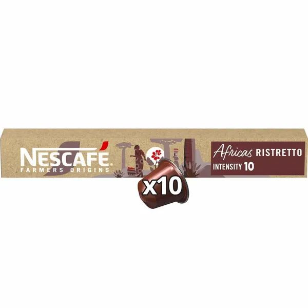 NESCAFE-Ristretto africas intensité 10 ,10 capsules- 44G