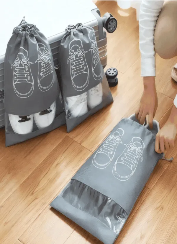 Sac rangement chaussures voyage étanche – Cordon sécurisé - 10 PCS