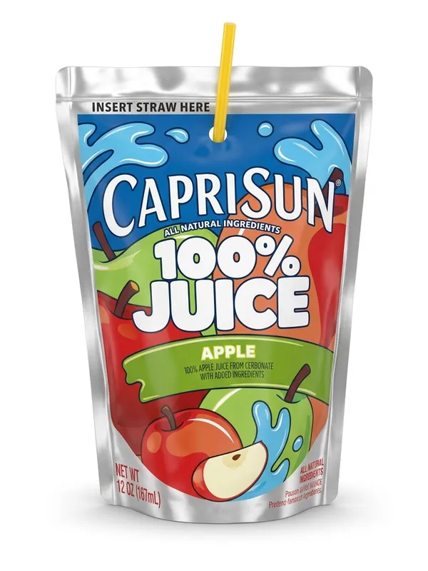 CAPRI-SUN – Jus de Pomme 100 % Pur Jus – 177 ml
