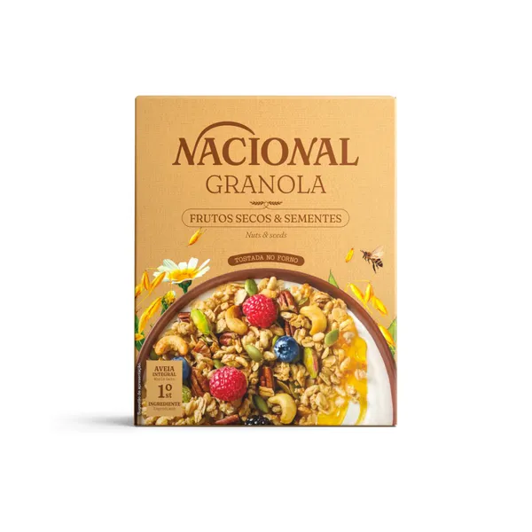 NACIONAL – Granola Fruits Secs & Graines – Tostado no Forno – 300 g