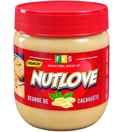 Beurre de cacahuète Nutlove verre 400 g