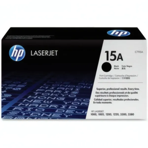 Toner HP-15A (C7115A) Noir - Impression jusqu'à 2500 pages