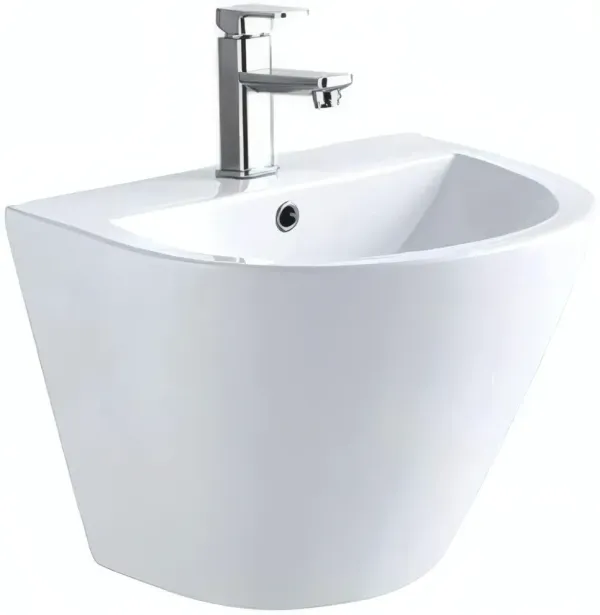 Lavabo suspendu BG-016 en céramique blanc