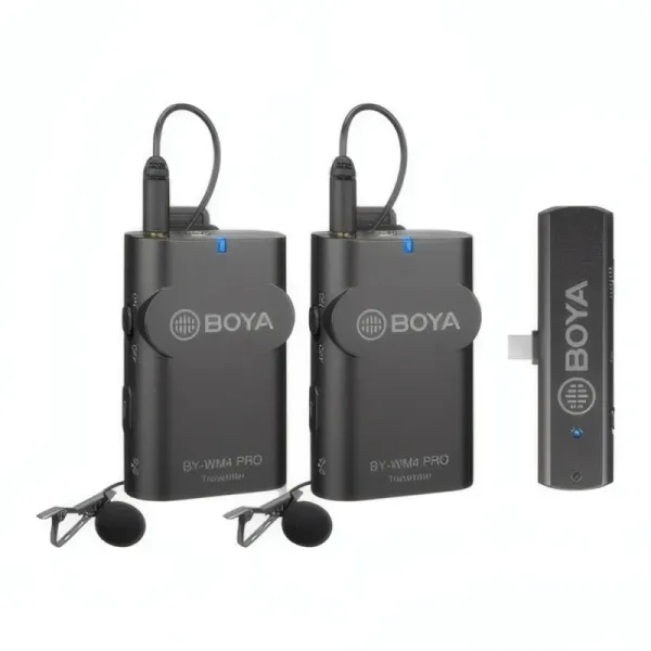 Système de micro cravate sans fil BOYA BY-WM4 PRO-K6 avec 2 émetteurs