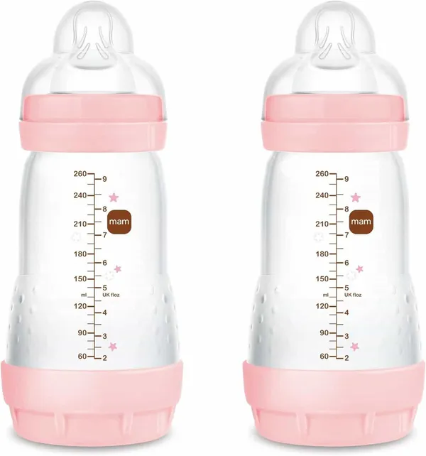 MAM EASY START - Lot de 2 Biberon Anti-Colique Auto-Stérilisant - 260ml