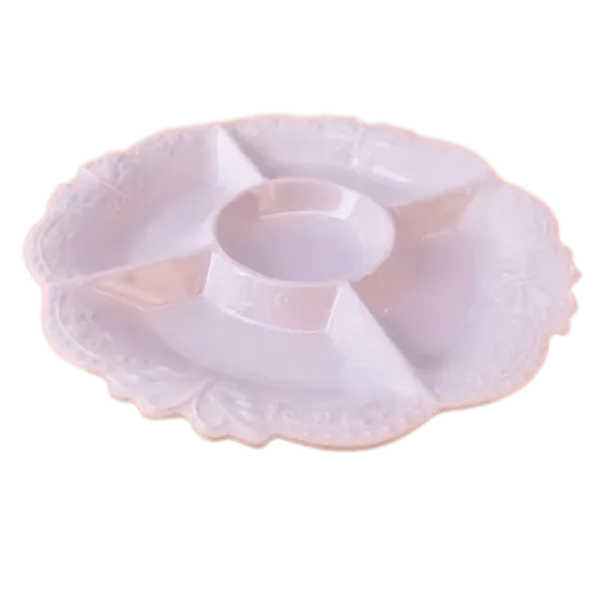 Assiette Apéro (5 compartiments)Incassable