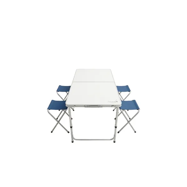 ENSEMBLE TABLE CAMPING ET 4 TABOURETS