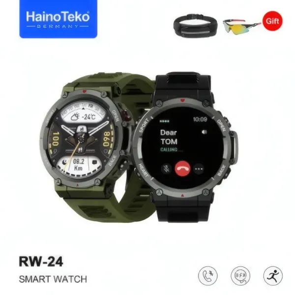 Montre Connectée HainoTeko RW-24 - Suivi de Santé et GPS