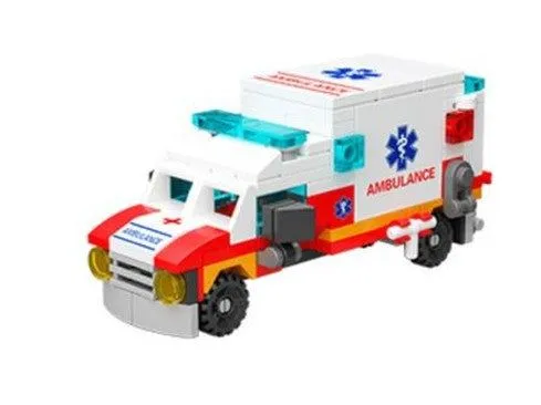 Ambulance mini pièces 6en1