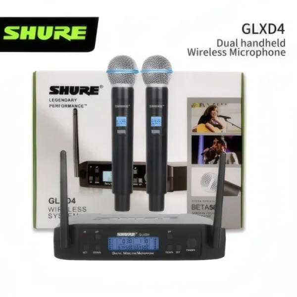 Système de Microphones Sans Fil SHURE GLXD4 - 2 Émetteurs