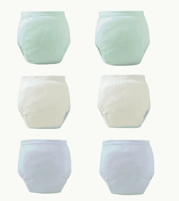 Couches en Tissu  avec Doublures Anti-Fuite,  Lavables pour enfants 6pcs