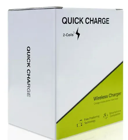 Chargeur Sans Fil Qi Fast – Compatible iPhone et Samsung