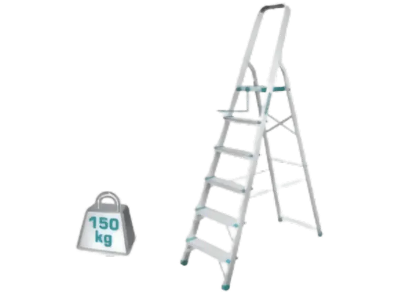 Escabeau Ménager en Aluminium (6 Marches)