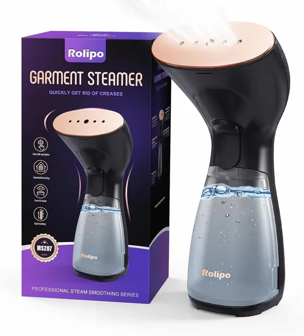 ROLIPO – Défroisseur Vapeur Portable Compact et Léger – Noir