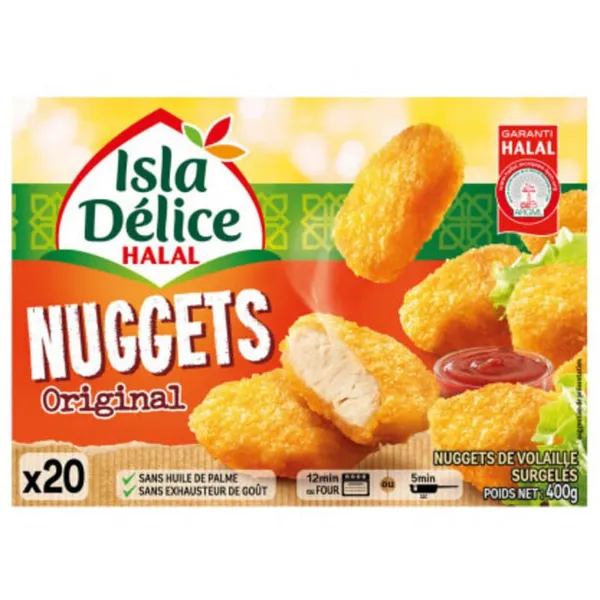 Nuggets halal de volaille ISLA DELICE le sachet de 400GR