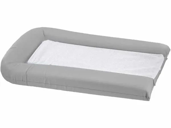 DOMIVA - Matelas à Langer avec 2 éponges amovibles gris - Waterproof & Lavable