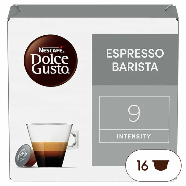 DOLCE GUSTO-Café Capsules Espresso Barista Intensité 9 la boîte de 16 capsules-104G